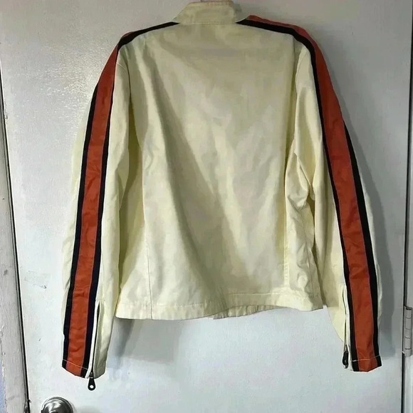 Harley Davidson cream embroidered spell out jacket - Picture 4 of 11